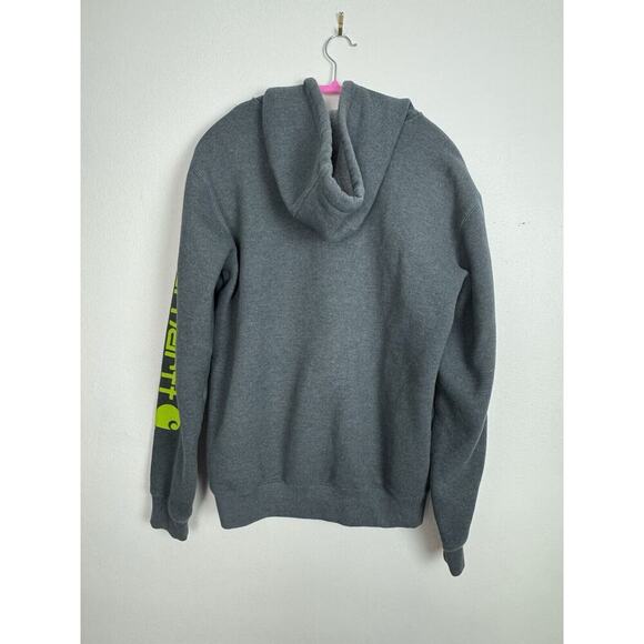 Carhartt Original Fit Long Sleeve Gray Pullover Workwear Hoodie Men's Small - Picture 4 of 7